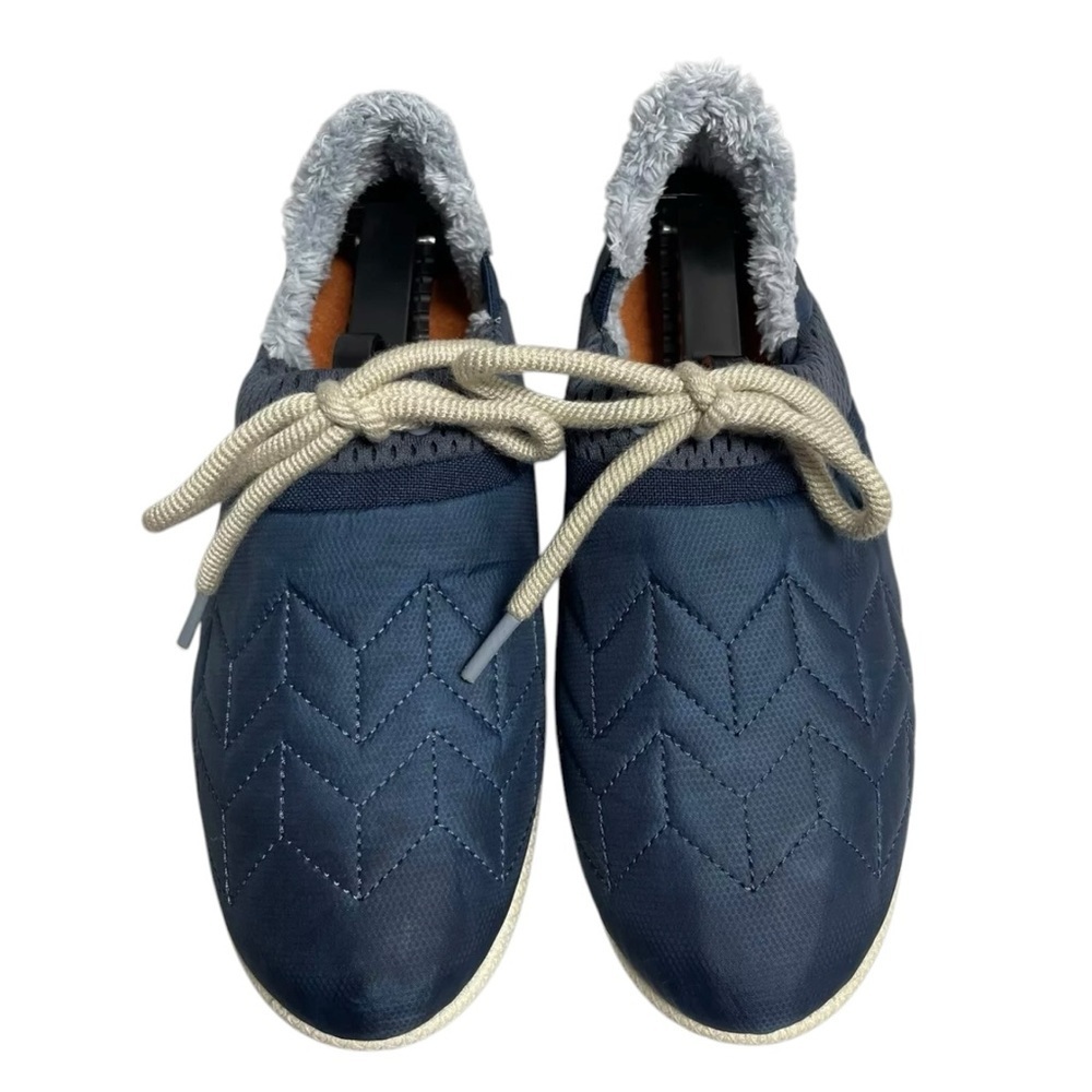 OLUKAI Womens Size 7 Mahiki Faux Shearling Slip On Slipper Sneaker navy NWT
